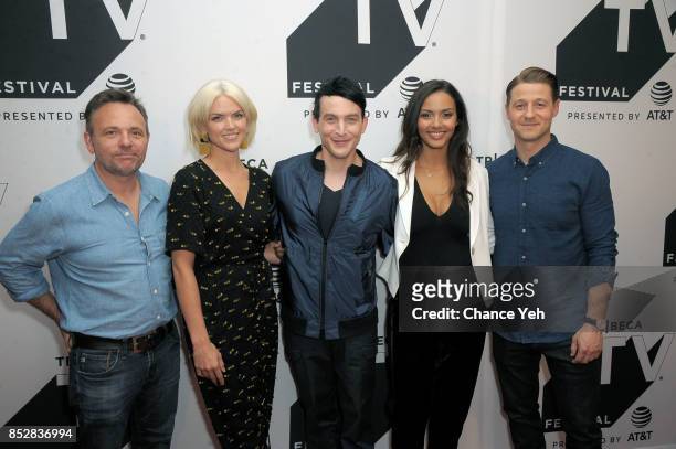 Danny Cannon, Erin Richards, Robin Lord Taylor, Jessica Lucas and Ben McKenzie attend 'Gotham' sneak peek during Tribeca TV Festival at Cinepolis...