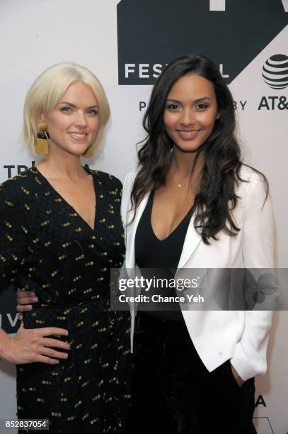 Erin Richards and Jessica Lucas attend 'Gotham' sneak peek during Tribeca TV Festival at Cinepolis Chelsea on September 23, 2017 in New York City