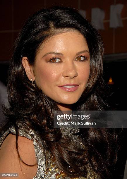 Actress Catherine Zeta-Jones attends the premiere of Kirk Douglas' one man show "Before I Forget" at the Kirk Douglas Theatre on March 6, 2009 in...