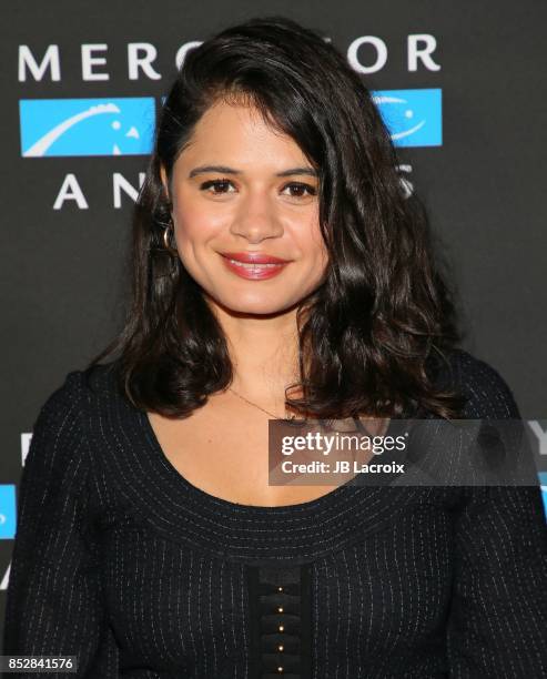 Melonie Diaz attends the Mercy For Animals' Annual Hidden Heroes Gala on September 23, 2017 in Los Angeles, California.