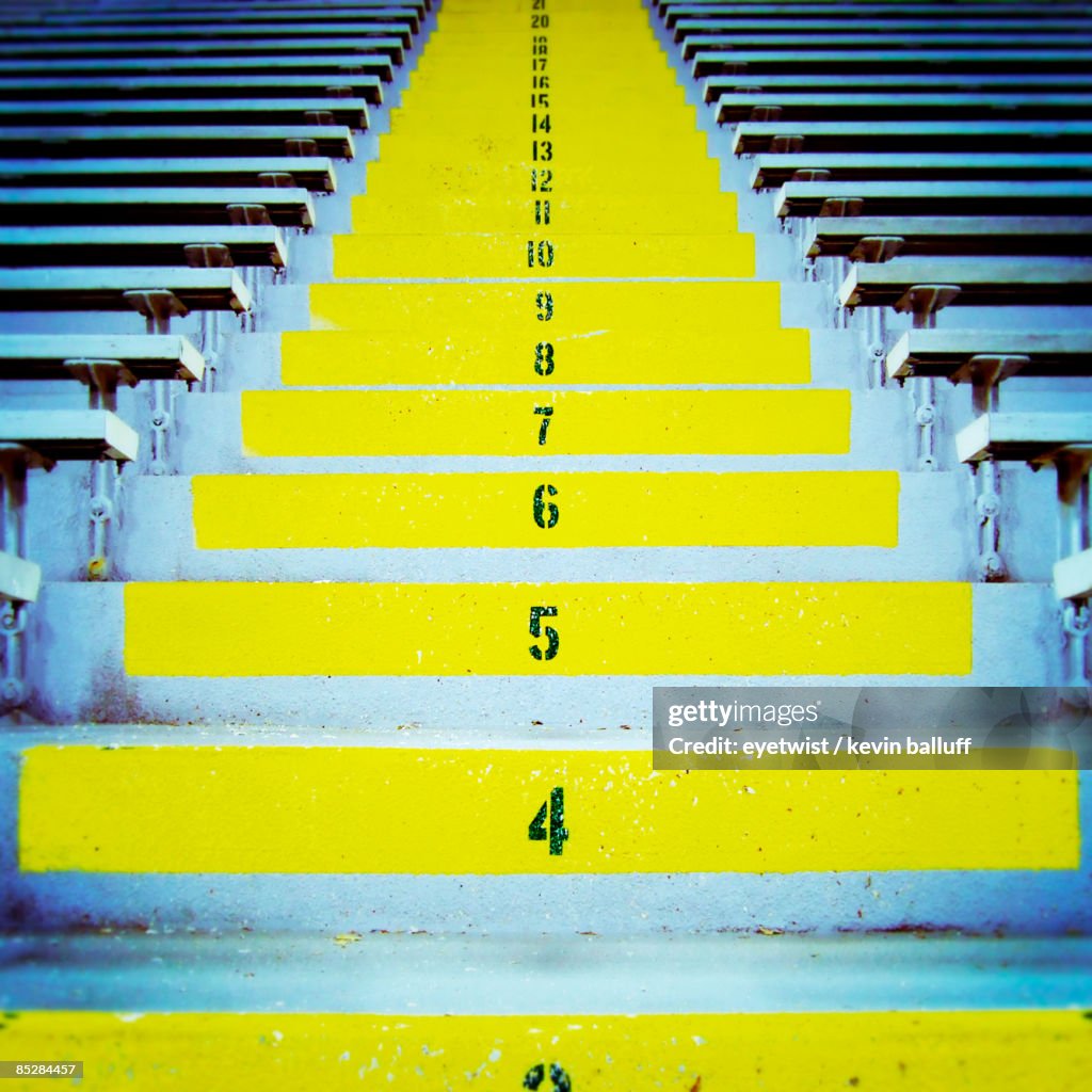 Yellow Stadium Steps