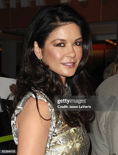 Actress Catherine Zeta-Jones attends Kirk Douglas' one man show "Before I Forget" at The Kirk Douglas Theatre on March 6, 2009 in Culver City,...