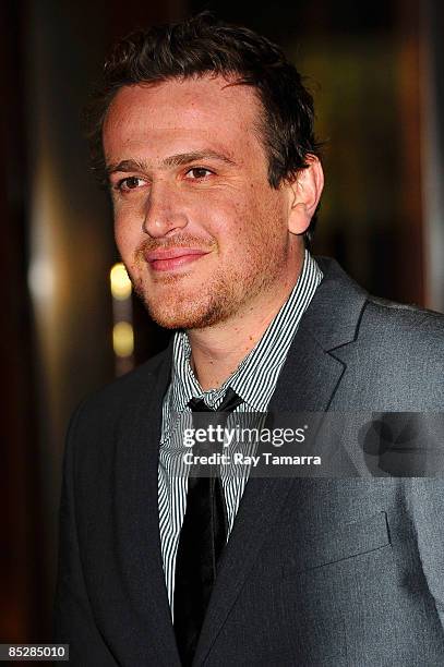 Actor Jason Segel attends The Cinema Society and Details screening of "I Love You, Man" at Tribeca Grand Screening Room on March 6, 2009 in New York...