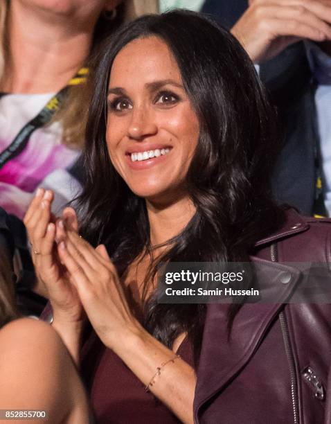 Meghan Markle attends the opening ceremony on day 1 of the Invictus Games Toronto 2017 on September 23, 2017 in Toronto, Canada. The Games use the...