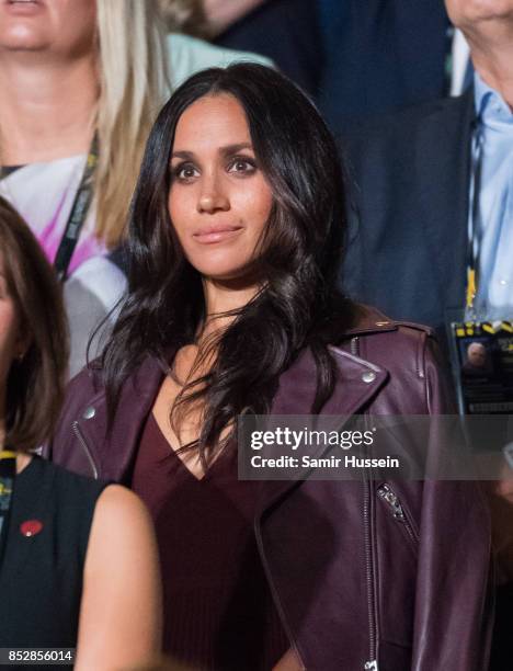 Meghan Markle attends the opening ceremony on day 1 of the Invictus Games Toronto 2017 on September 23, 2017 in Toronto, Canada. The Games use the...