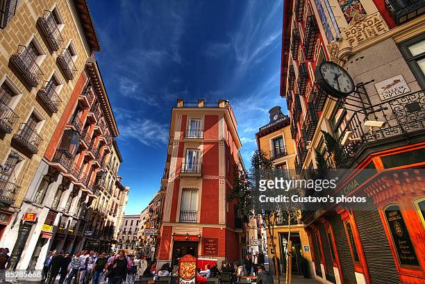 madrid casco viejo - madrid street stock pictures, royalty-free photos & images