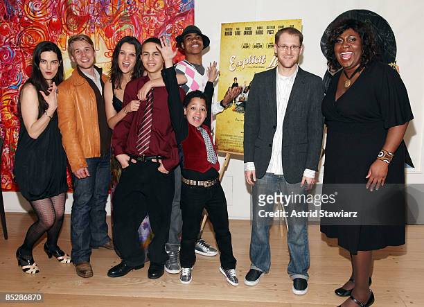 The cast of "Explicit Ills" attend the after party for the New York premiere of "Explicit Ills" at Mangusta Productions on March 6, 2009 in New York...