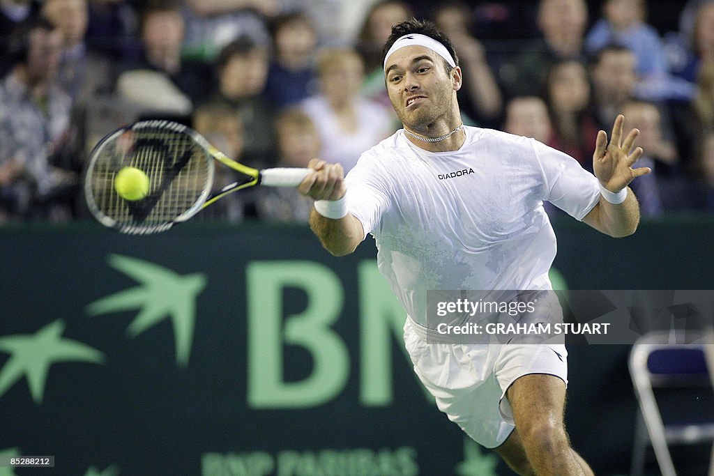British tennis player Ross Hutchins comp