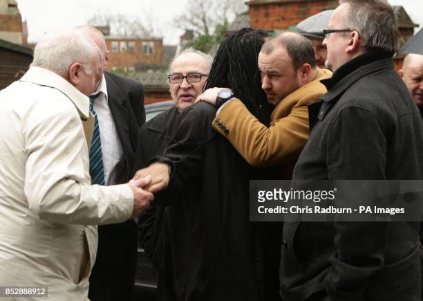Freddie Foreman arriving for the funeral service of Ronnie Biggs, at Golders Green Crematorium in North London.