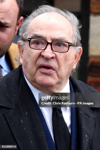 Freddie Foreman attends the funeral of Ronnie Biggs at Golders Green Crematorium in North London.