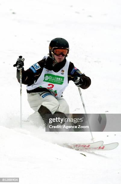 Jennifer Heil of Canada takes 2nd place during the FIS Freestyle World Championships - Women's Moguls event on March 07, 2009 in Inawashiro, Japan