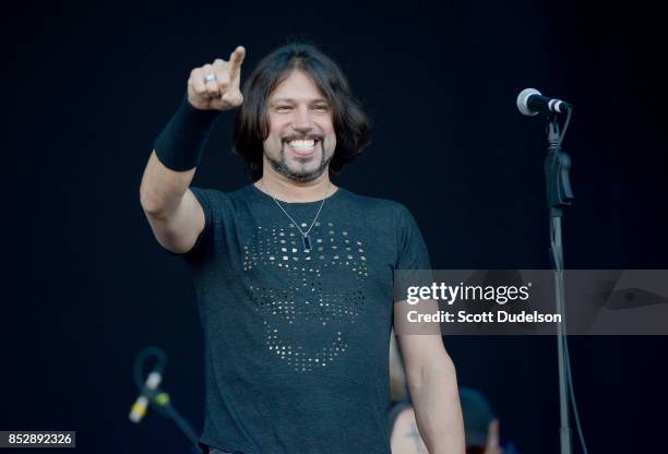 Singer Noah Hunt of the Kenny Wayne Shepherd band performs onstage during the Bourbon & Beyond Festival at Champions Park on September 23, 2017 in...