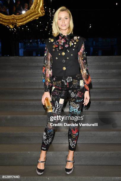 Renata Kuerten attends the Dolce & Gabbana show during Milan Fashion Week Spring/Summer 2018 on September 24, 2017 in Milan, Italy.