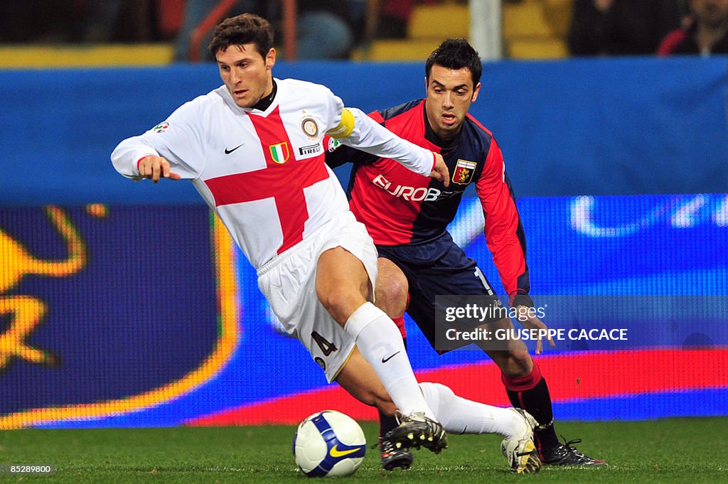 Inter Milan's Argentinian defender and c