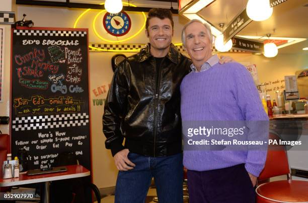 Ben Freeman who will play the Fonz in a musical version of the 1970s tv show Happy Days with the original Fonz Henry Winkler, the stage show will...
