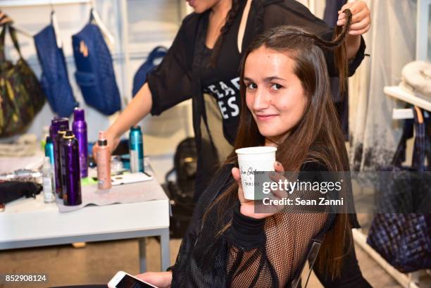 Sophie Bickley attends the Sam Edelman Athleisure Launch at Six:02 on September 23, 2017 in New York City.