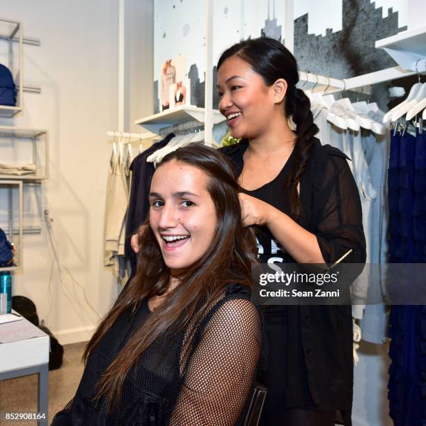 Sophie Bickley attends the Sam Edelman Athleisure Launch at Six:02 on September 23, 2017 in New York City.