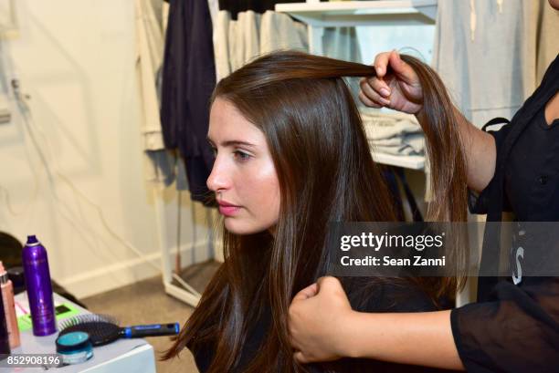 Fiona Parcharidis attends the Sam Edelman Athleisure Launch at Six:02 on September 23, 2017 in New York City.