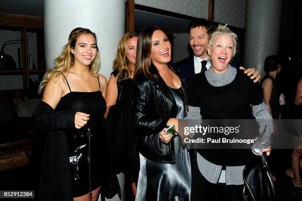 Charlotte Connick, Jill Goodacre, Mariska Hargitay, Harry Connick Jr. And Nancy Jarecki attend NBC & Vanity Fair host a party for "Will & Grace" at...