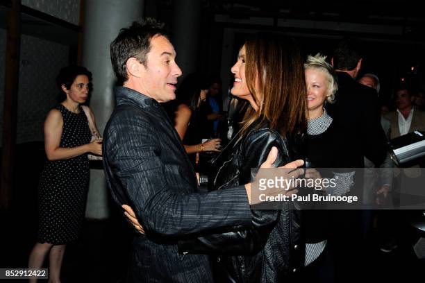 Eric McCormack and Mariska Hargitay attend NBC & Vanity Fair host a party for "Will & Grace" at Mr. Purple at the Hotel Indigo LES on September 23,...