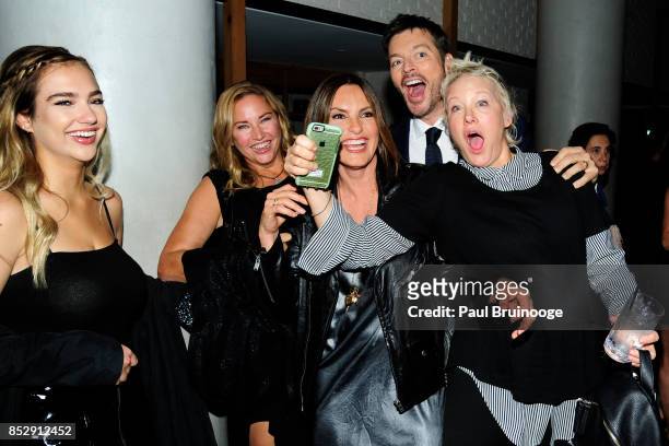 Charlotte Connick, Jill Goodacre, Mariska Hargitay, Harry Connick Jr. And Nancy Jarecki attend NBC & Vanity Fair host a party for "Will & Grace" at...
