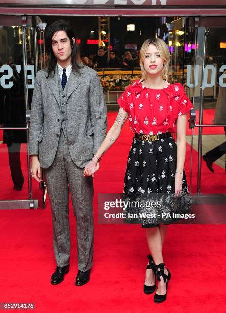 Peaches Geldof and Thomas Cohen arriving for the UK Premiere of The Wolf of Wall Street, at the Odeon Leicester Square, London.