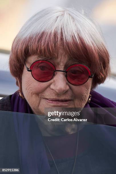 Agnes Varda receives the Donostia Award during the 65th San Sebastian International Film Festival on September 24, 2017 in San Sebastian, Spain.