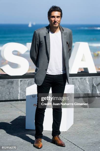 Vincent Elbaz attends 'To The Top' photocall during 65th San Sebastian Film Festivalattends 'To The Top' photocall during 65th San Sebastian Film...