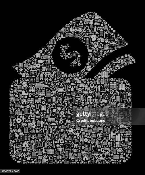 money in wallet construction industry vector icon pattern - sledgehammer stock illustrations