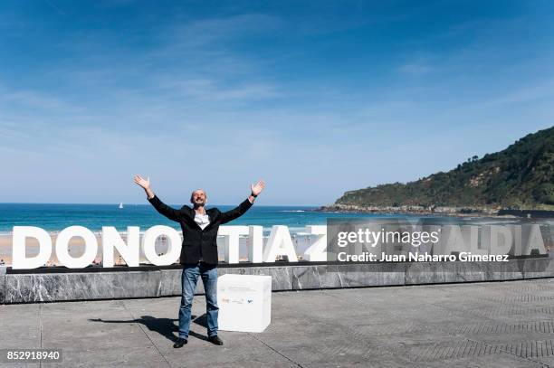 Stephane Dan attends 'To The Top' photocall during 65th San Sebastian Film Festival on September 24, 2017 in San Sebastian, Spain.