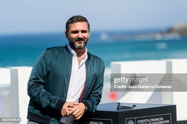 Olivier Nakache attends 'Le Sens De La Fete / C'Est La Vie' photocall during 65th San Sebastian Film Festival on September 24, 2017 in San Sebastian,...