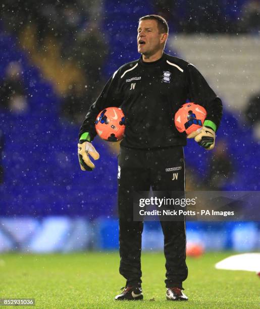 Birmingham City goalkeeper coach John Vaughan