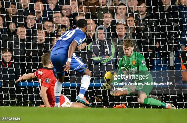 Chelsea's Samuel Eto'o scores their second goal of the game