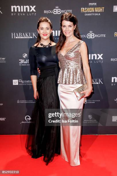 German actress Nicola Tiggeler and her daughter Tiffany Peach during the Minx Fashion Night in favour of 'Sauti Kuu' of Auma Obama at Wuerzburger...
