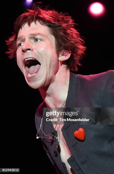 Matt Shultz of Cage the Elephant performs during the 2017 Life is Beautiful Festival on September 23, 2017 in Las Vegas, Nevada.