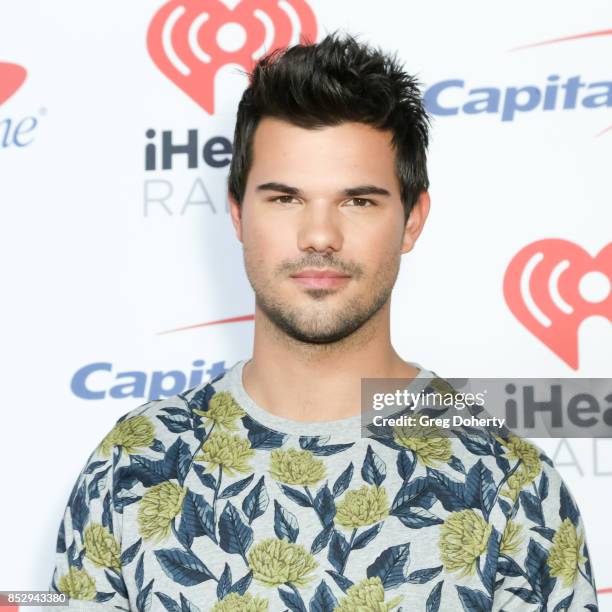 Actor Taylor Lautner attends the 2nd Night of the 2017 iHeartRadio Music Festival at T-Mobile Arena on September 23, 2017 in Las Vegas, Nevada.