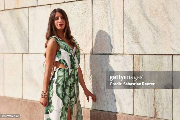 Erica is seen during Milan Fashion Week Spring/Summer 2018 on September 24, 2017 in Milan, Italy.