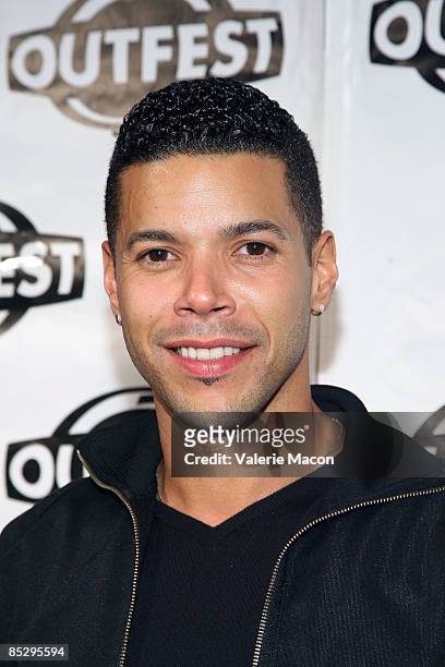 Actor Wilson Cruz arrives at the closing night of Outfest's Fusion: 6th Annual Los Angeles LGBT People Of Color Film Festival at The Egyptian Theater...
