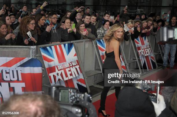 Amanda Holden arrives at the Millennium Centre in Cardiff for Britain's Got Talent auditions.