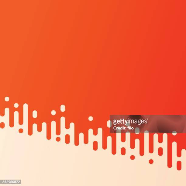 orange abstract seamless rounded lines halftone transition - sweating stock illustrations