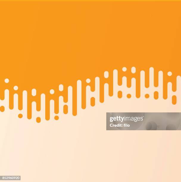 abstrakte wave-line gebogene linie übergang - orange background stock-grafiken, -clipart, -cartoons und -symbole