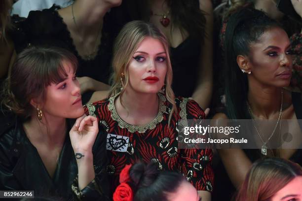 Kitty Spencer attends the Dolce & Gabbana show during Milan Fashion Week Spring/Summer 2018 on September 24, 2017 in Milan, Italy.