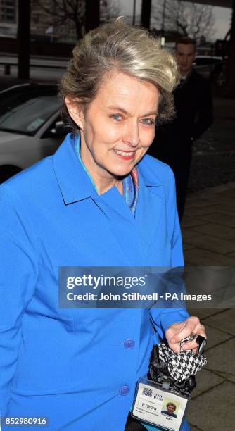Anne McIntosh MP arrives at the Conservative Central Headquarters in Milbank, central London, as she will find out if she is to be ousted from her...