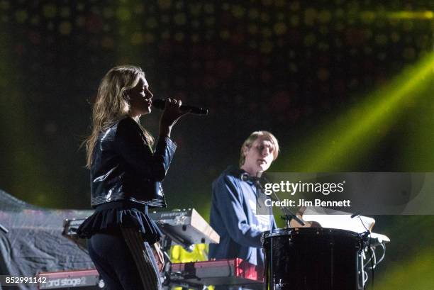 Singer Tove Lo performs live on stage at CenturyLink Field on September 23, 2017 in Seattle, Washington.