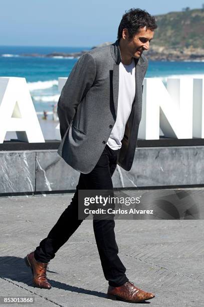 Vincent Elbaz attend the 'To The Top' photocall during 65th San Sebastian Film Festival on September 24, 2017 in San Sebastian, Spain.