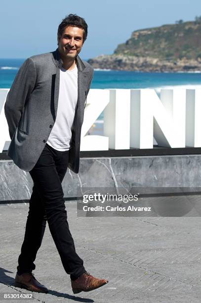 Vincent Elbaz attends the 'To The Top' photocall during 65th San Sebastian Film Festival on September 24, 2017 in San Sebastian, Spain.