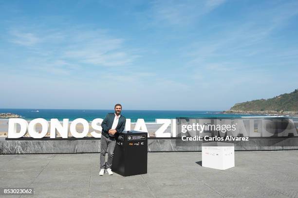 Olivier Nakache attends the 'Le Sens De La Fete / C'Est La Vie' photocall during the 65th San Sebastian International Film Festival on September 24,...