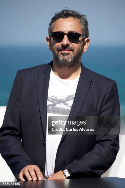 Eric Toledano attends the 'Le Sens De La Fete / C'Est La Vie' photocall during the 65th San Sebastian International Film Festival on September 24,...