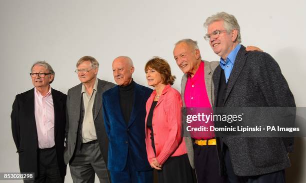 Architects Sir Michael Hopkins, Sir Nicholas Grimshaw, Lord Norman Foster, Lady Patricia Hopkins, Lord Richard Rogers and Sir Terry Farrell at the...