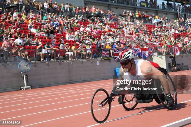 Kevin Nanson of Team Canada competes during the Athletics on Day 2 of the Invictus Games 2017 at York Lions Stadium on September 24, 2017 in Toronto,...
